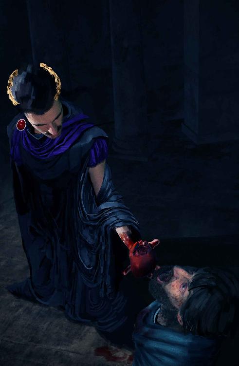 Hades with prisoner